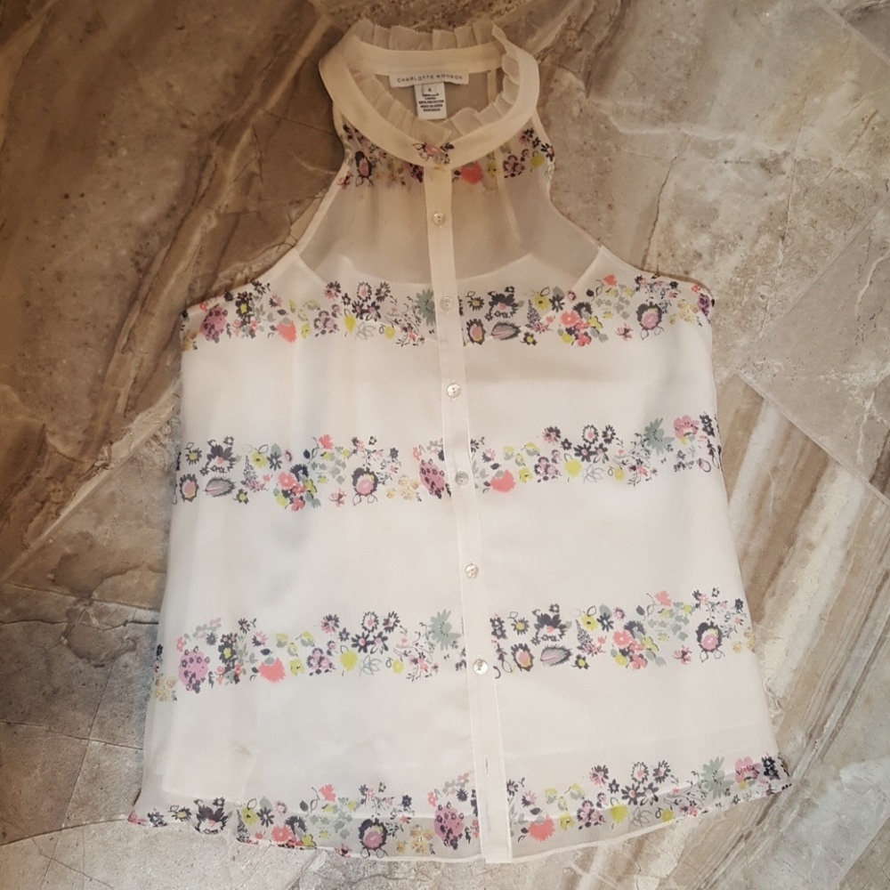 Charlotte Ronson sleeveless blouse